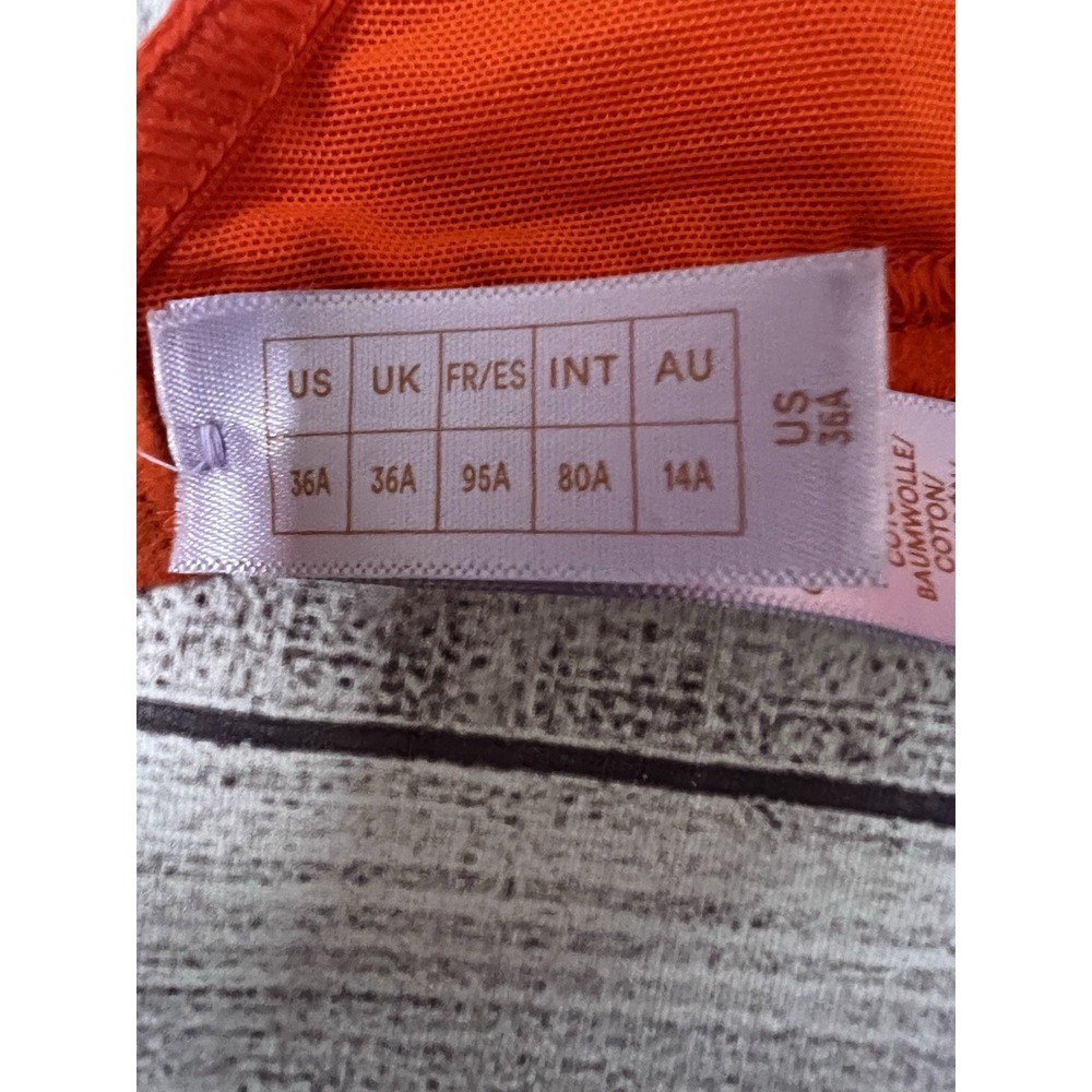 NWT Savage X Fenty Unlined Plunge Bra – Orange & Purple, Size 36A - Picture 5 of 8